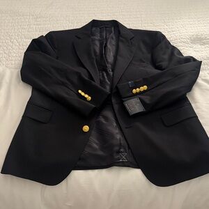Men's Navy Blazer with Gold Buttons